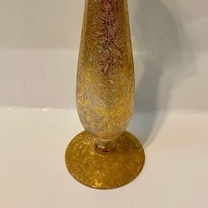 Vintage gold colored vase